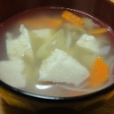 高野豆腐がとろけるスープ